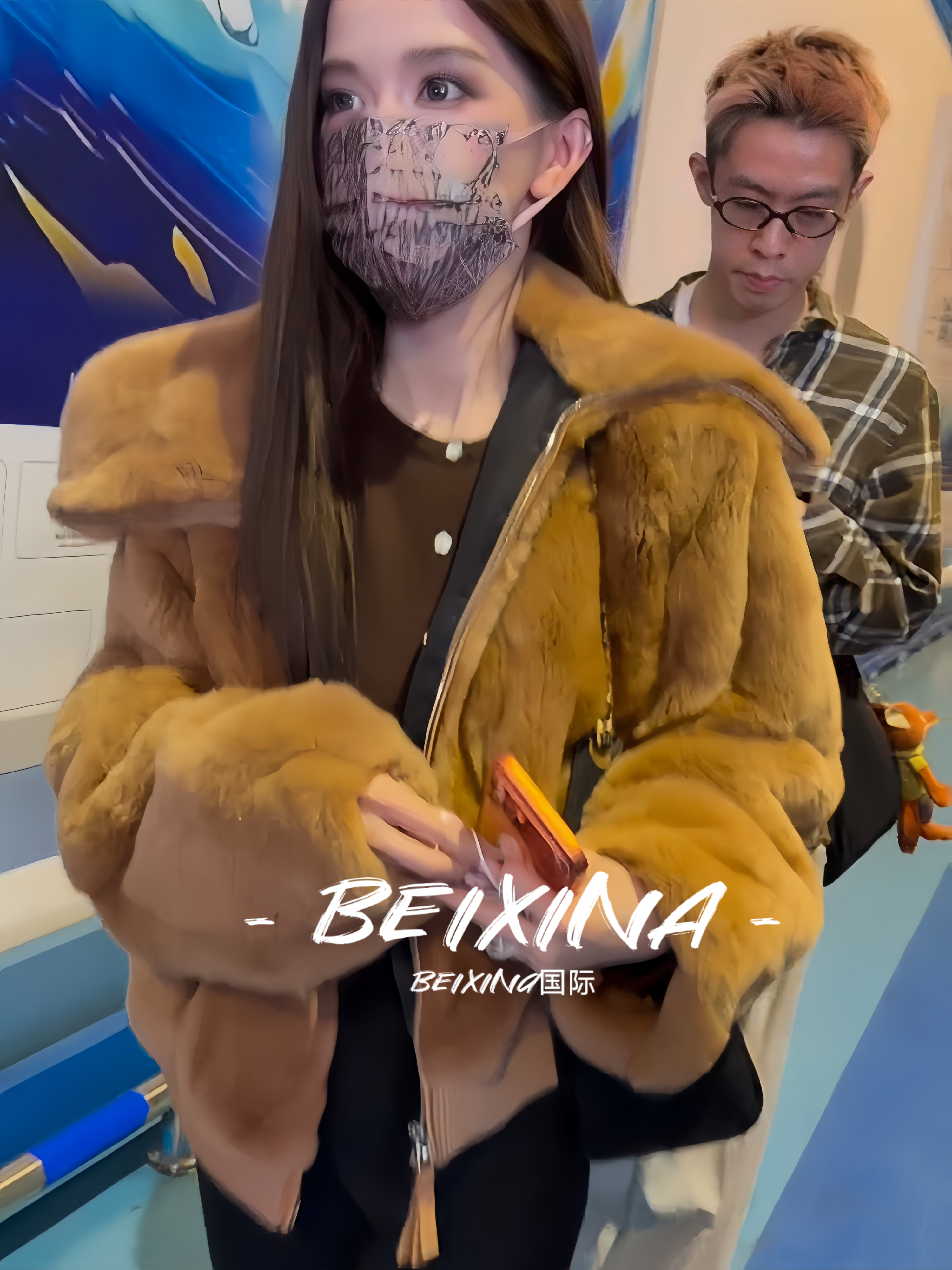 高定迅猛龙特蕾莎明星同款澳洲进口獭兔毛真皮草外套女2025冬新款
