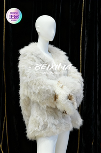 明星同款 张元 英 冬皮毛一体 真皮草富家千金高级感毛毛外套女装