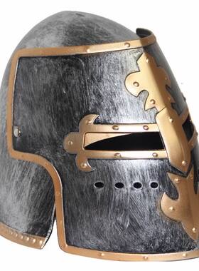 COS化装舞会头盔恶魔魔王帽骑士帽古罗马勇士帽 遮面罗马武士帽