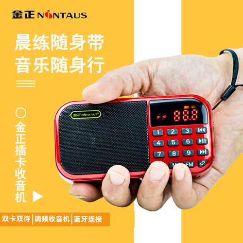 金正蓝牙双卡收音插卡U盘耳机