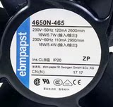 4650N-466 AC230V 4650N 原装正品德国ebmpapst 12CM进口设备风扇