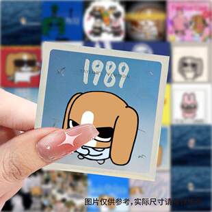 177张比格多栋专辑封面贴纸厘普暹罗可爱趣味创意搞笑卡通粘贴画
