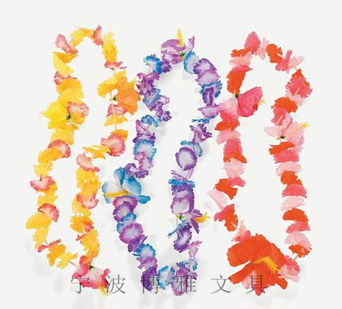 母亲节献给妈妈的花环夏威夷草裙舞配饰幼儿diy手工制作紫色花环