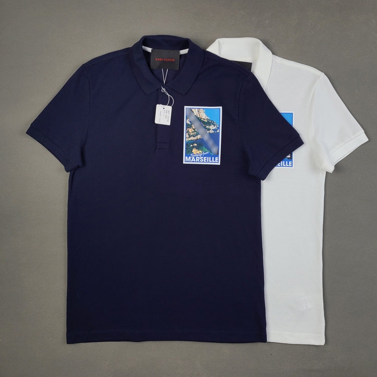 230768胸围118-100-110男款国专鱼 秘鲁产短袖纯棉朱地翻领polo