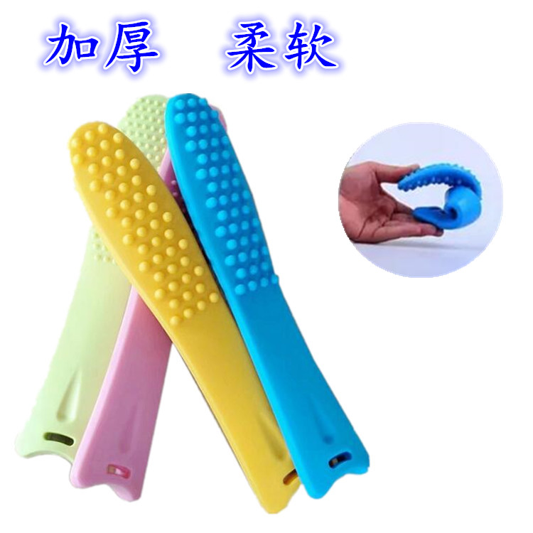 经络拍痧板加厚鱼形软胶健身拍