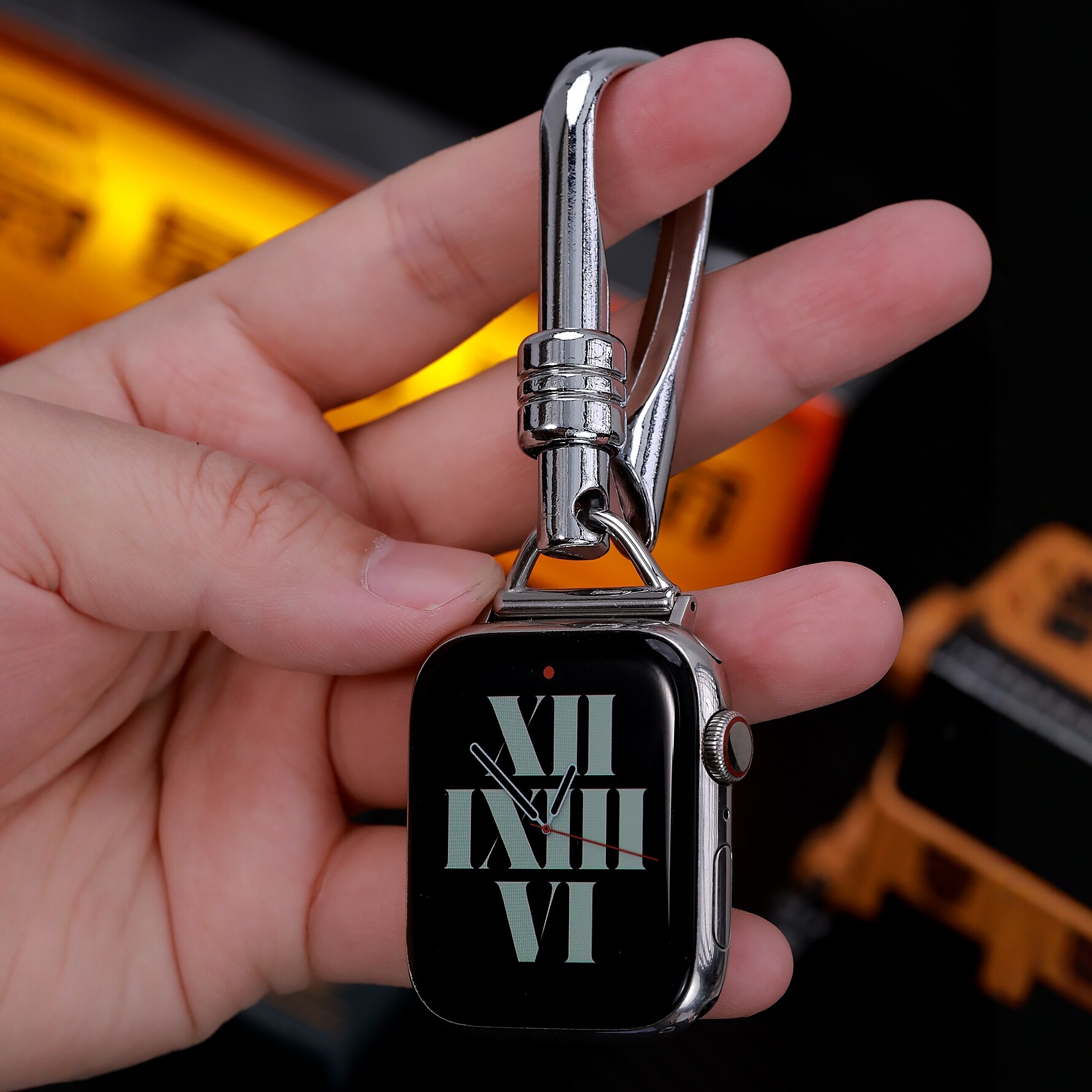 不锈钢金属手表挂件适用华为watch小米兰尼斯手表带快拆pro34578gt佳明vivo金属d三星oppo22苹果高弛机械颂拓