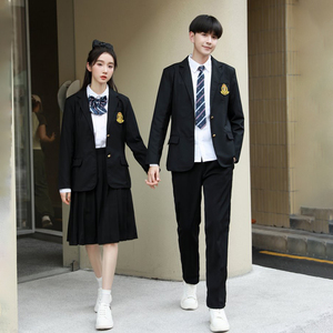 班服英伦学院风西服套装韩国校服高初中学生运动会合唱团演出服装