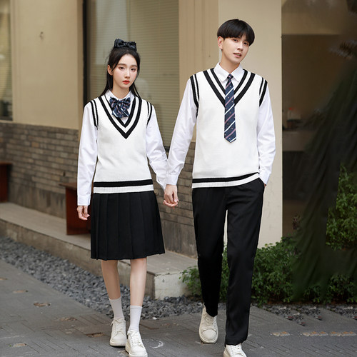 学院风初高中学生班服运动会大合唱团诗歌朗诵演出服英伦校服套装