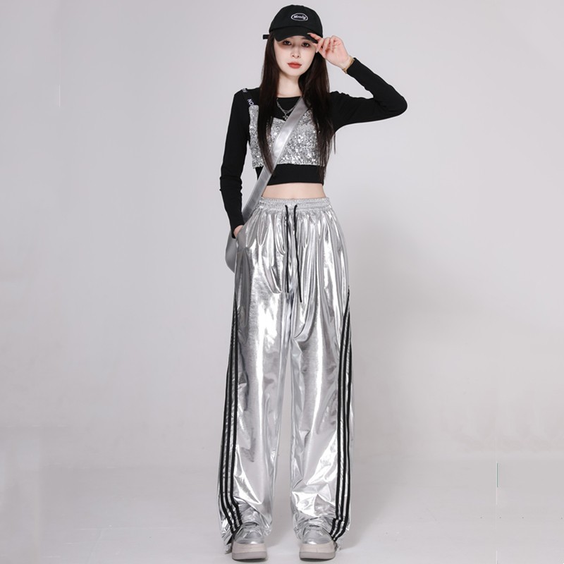 jazz跳舞爵士舞服装女走秀亮片啦啦队演出服街舞舞蹈服歌手打歌服