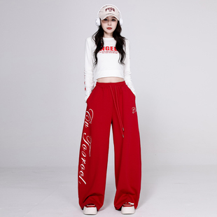 爵士舞衣服套装 现代嘻哈街舞韩女团演出服 甜辣jazz上衣跳舞练功裤