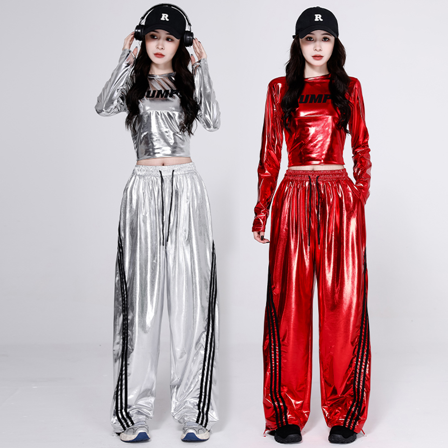 韩舞kpop女团辣妹闪亮演出服套装