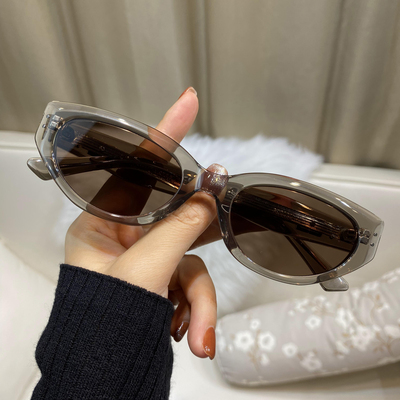 gm墨镜女防紫外线猫眼复古女圆脸