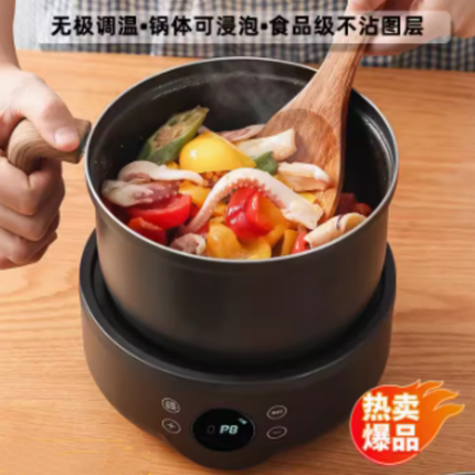 110v电煮锅多功能一体锅家用小型分体式宿舍锅学生煮面火锅办公室