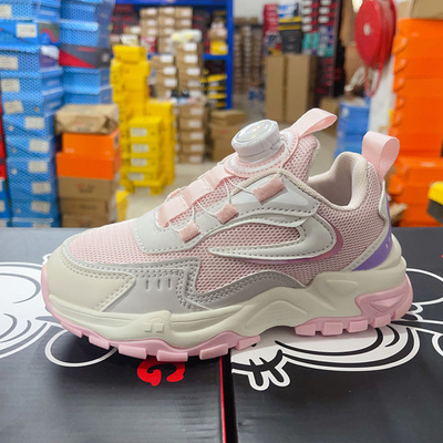 巴布豆透气春秋款网布跑步运动鞋