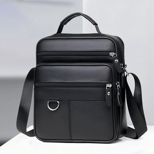 陆海丰百货男包意大利出口单肩包商务牛皮质感斜挎包男士单肩包包