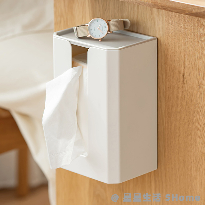 壁挂式免打孔纸巾盒家用客厅