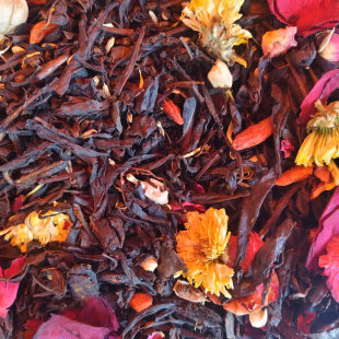 新疆喀什古城类似同款调配散装花茶红茶玫瑰花香混搭组合特色香茶