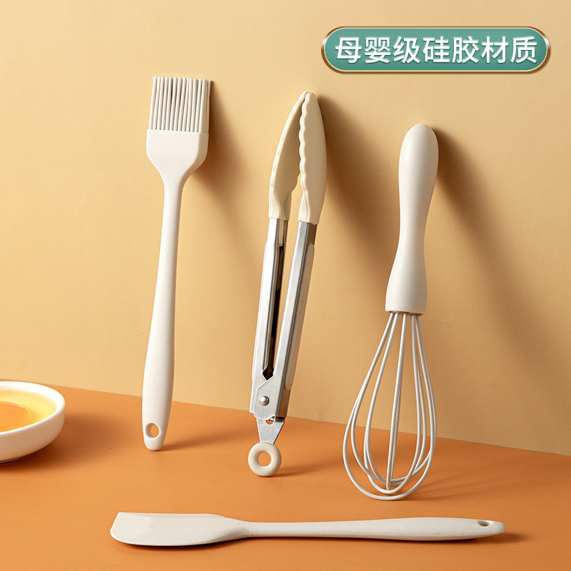 硅胶刮刀烘焙工具套装油刷耐高温做蛋糕全套烘培打蛋器抹刀烧烤刷