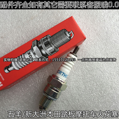 适用于新大洲本田 踏板迪奥 飞梦 魔戟 火花塞组件CR7HSA火嘴火咀