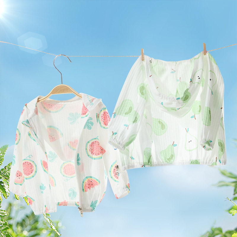 宝宝防晒衣儿童防晒服男女童空调衫婴儿夏季薄款透气纯棉外套童装