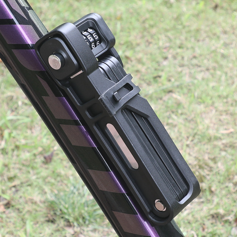 正品捷安特密码折叠锁GUARDIANKING山地自行车四位密码合金钢锁体