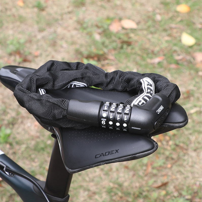 abus链条防盗密码锁山地车公路车加强合金钢四位密码电瓶摩托车锁