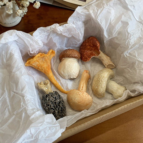 创意蘑菇筷子架冰箱贴复古菌子香插摆件仿真纯手工彩绘创意筷子托