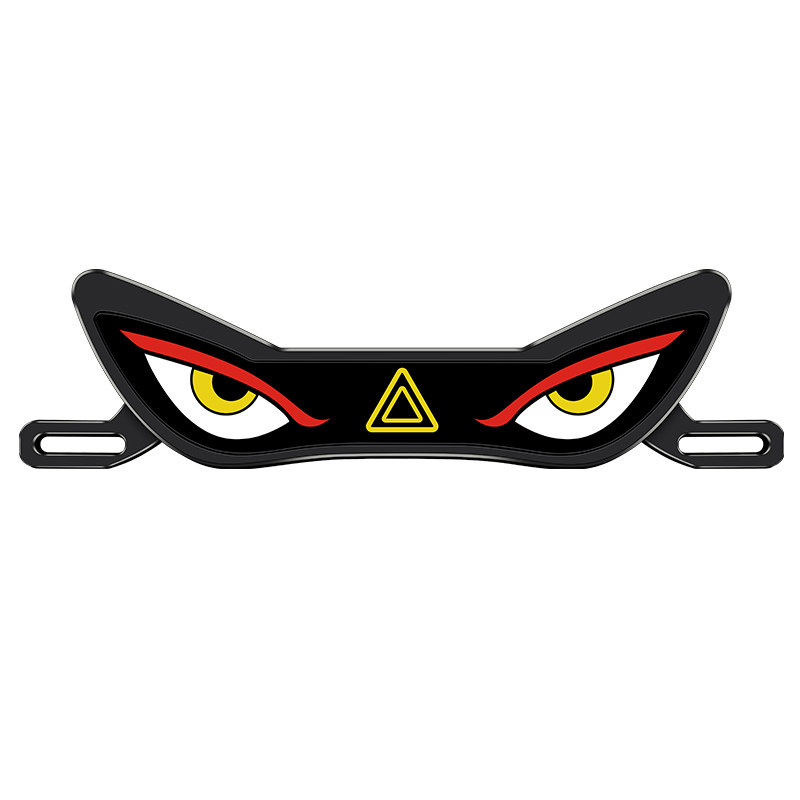 机车电动车摩托车恶魔之眼动态眼睛灯后尾灯牌照灯警示灯爆闪改装