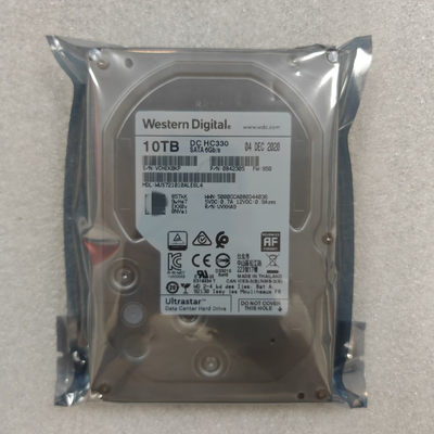 西数 10T硬盘 10Tb HC330监控硬盘企业机械空气盘WUS721010ALE6L4