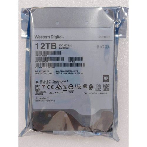 西数12T硬盘HUH721212ALE601监控硬盘企业级12TB台式机机械硬盘