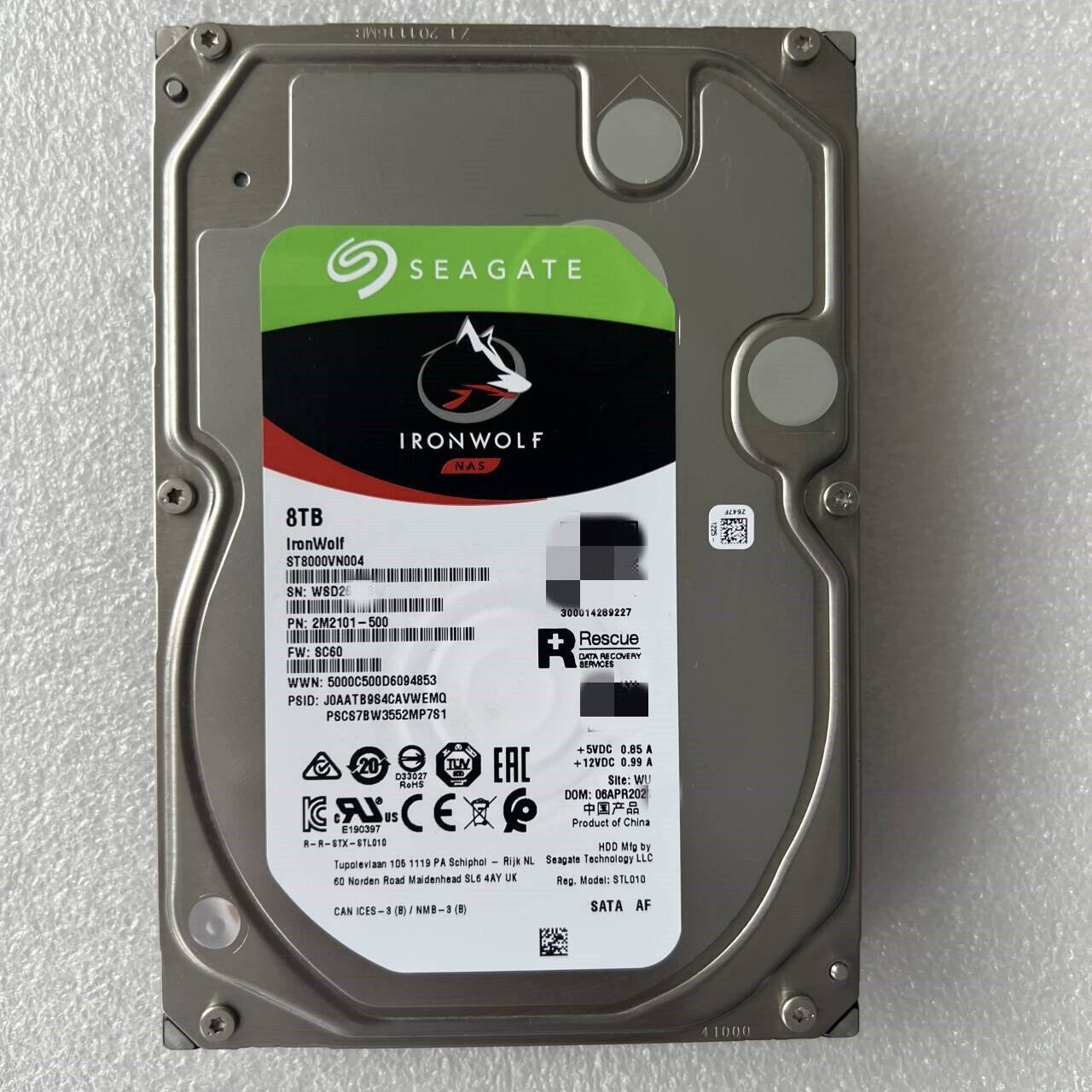 ST8000VN004 酷狼8t TB SATA NAS 7.2K 服务器机械硬盘