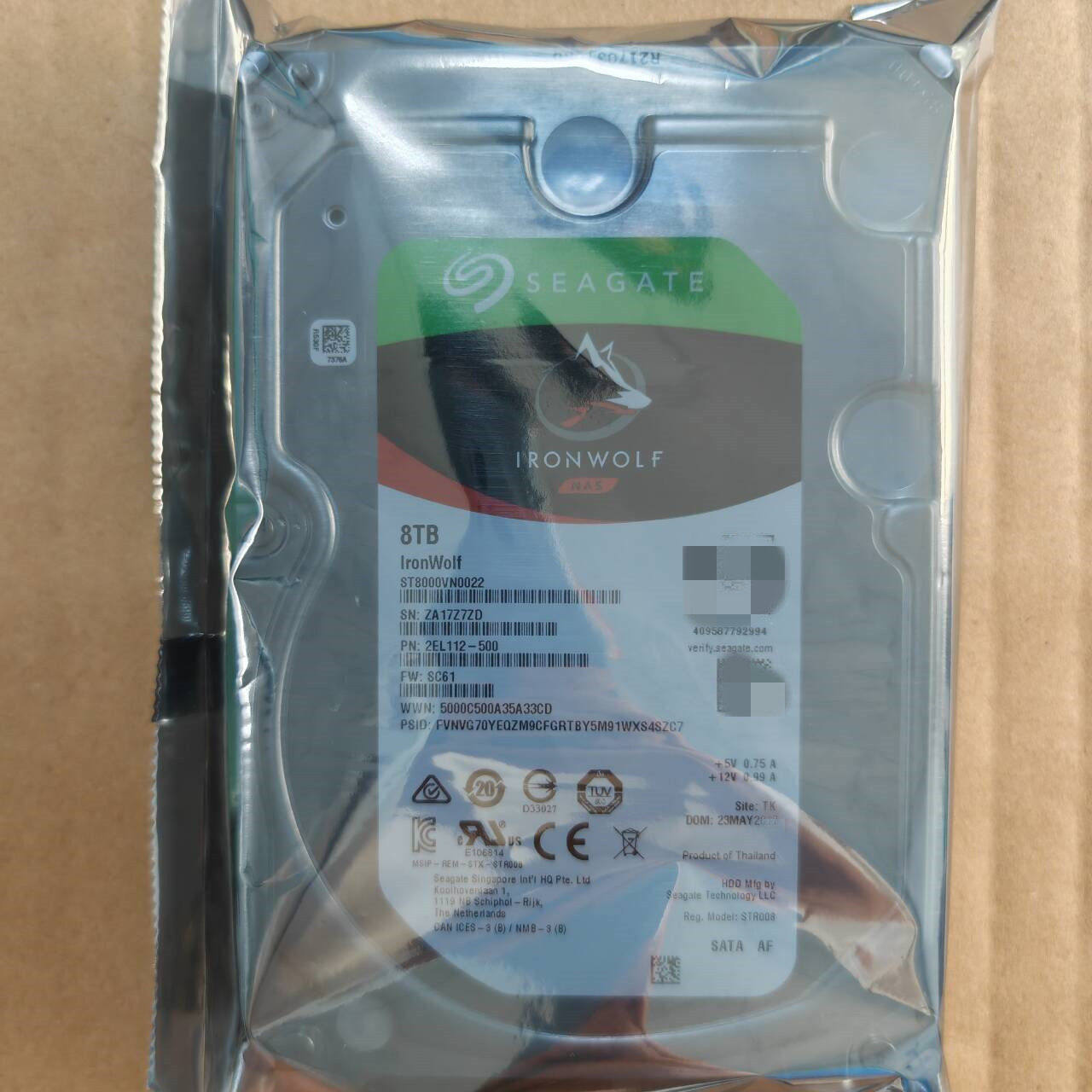希捷8TB酷狼8T群晖NAS存储服务器企业级阵列ST8000VN0022台式机