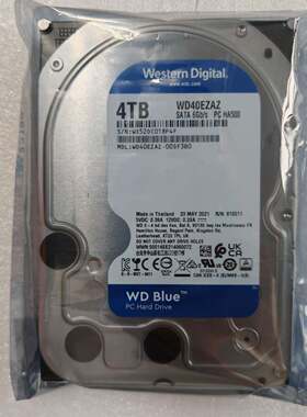 / 40EZAZ 4TB 40EZRZ 4T蓝盘4000G台式机硬盘 64M