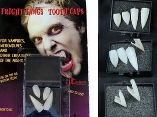化妆舞会万圣节恶魔尖牙鬼怪牙齿僵尸假牙吸血鬼假牙魔鬼牙齿假牙