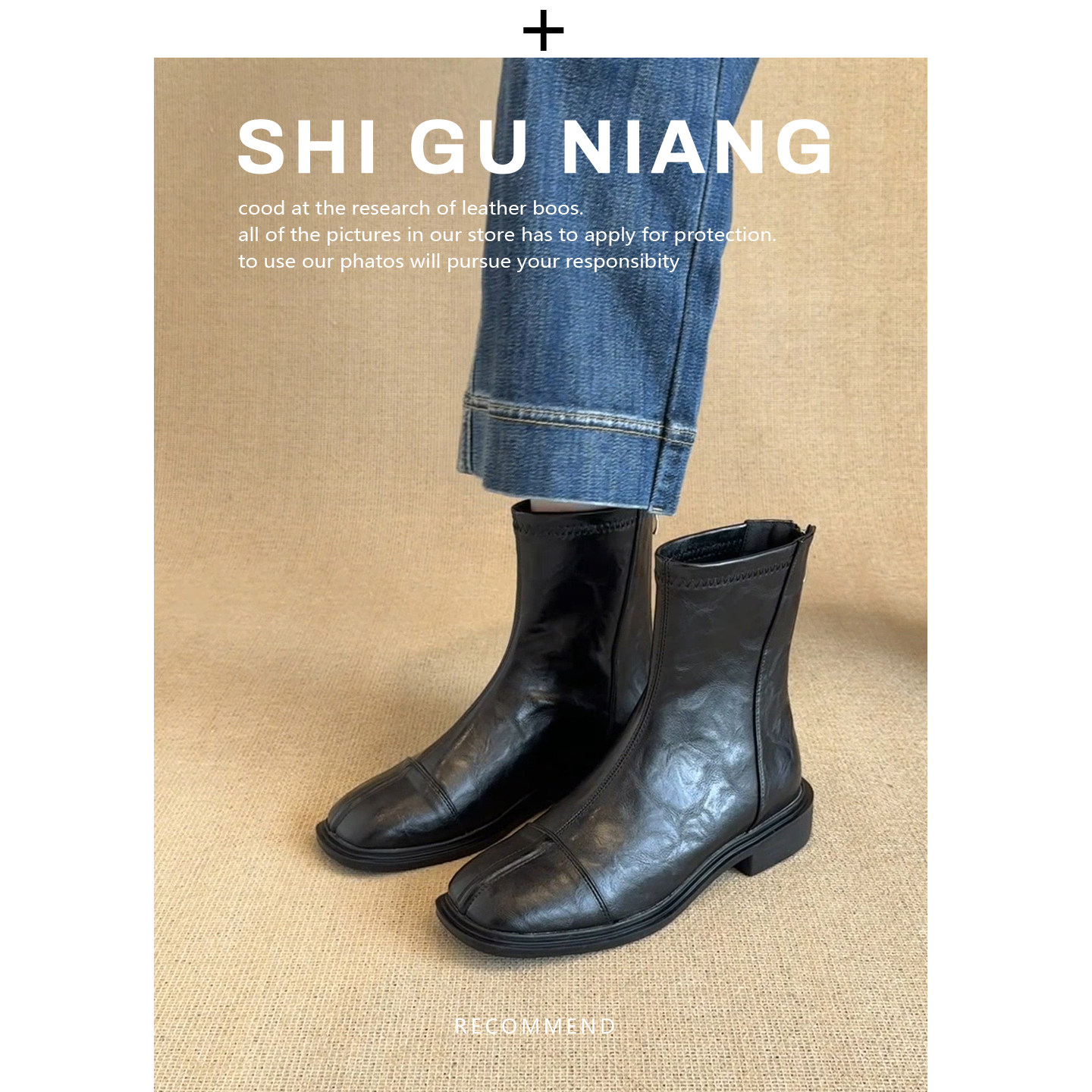 巨好看法式平底靴子女秋冬2025新款爆款小短靴女瘦瘦靴洋气小踝靴