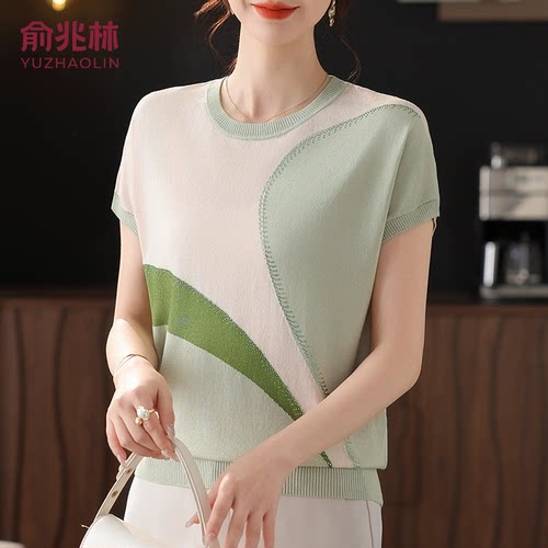 俞兆林妈妈薄款上衣针织小衫