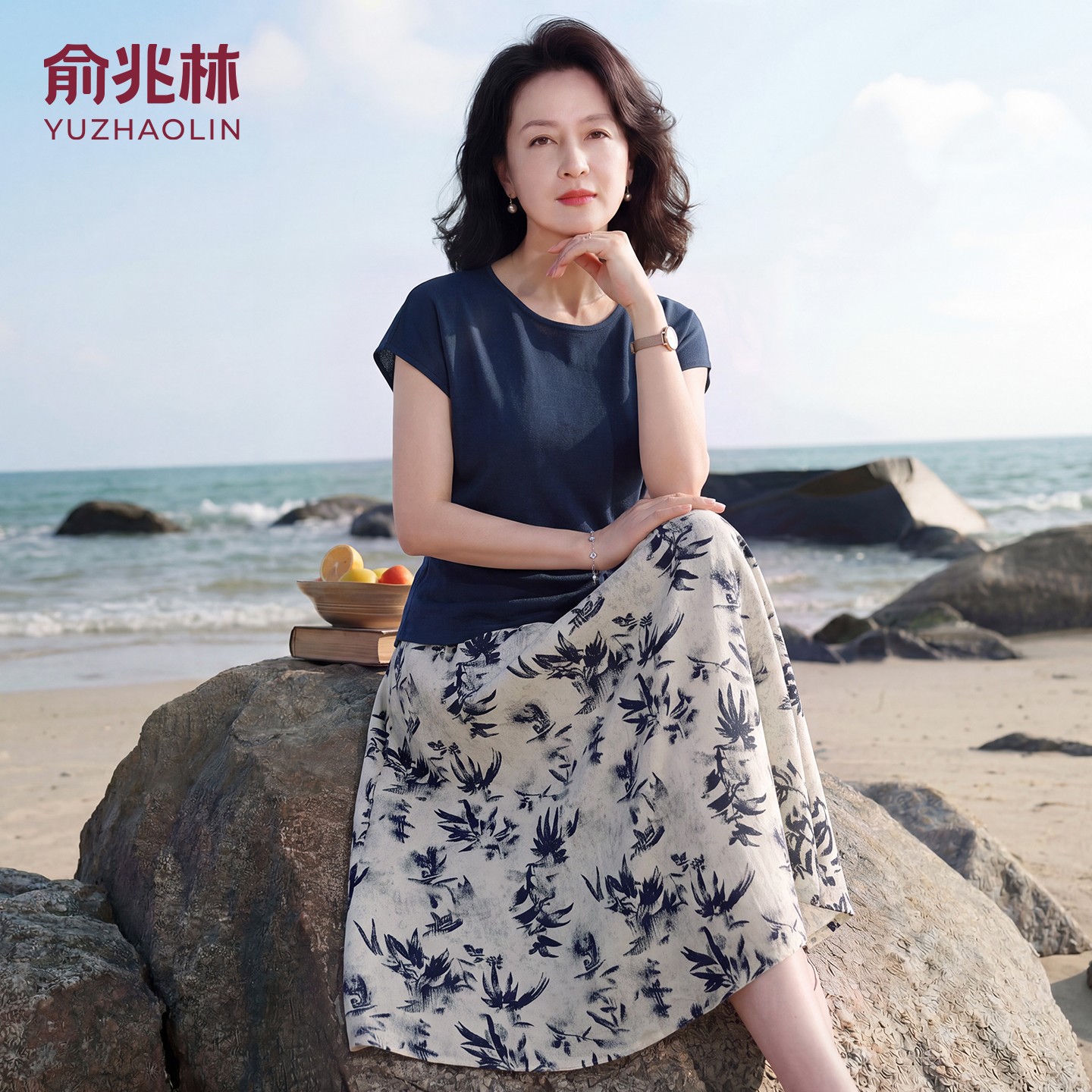 【俞兆林正品】气质半身裙套装图片