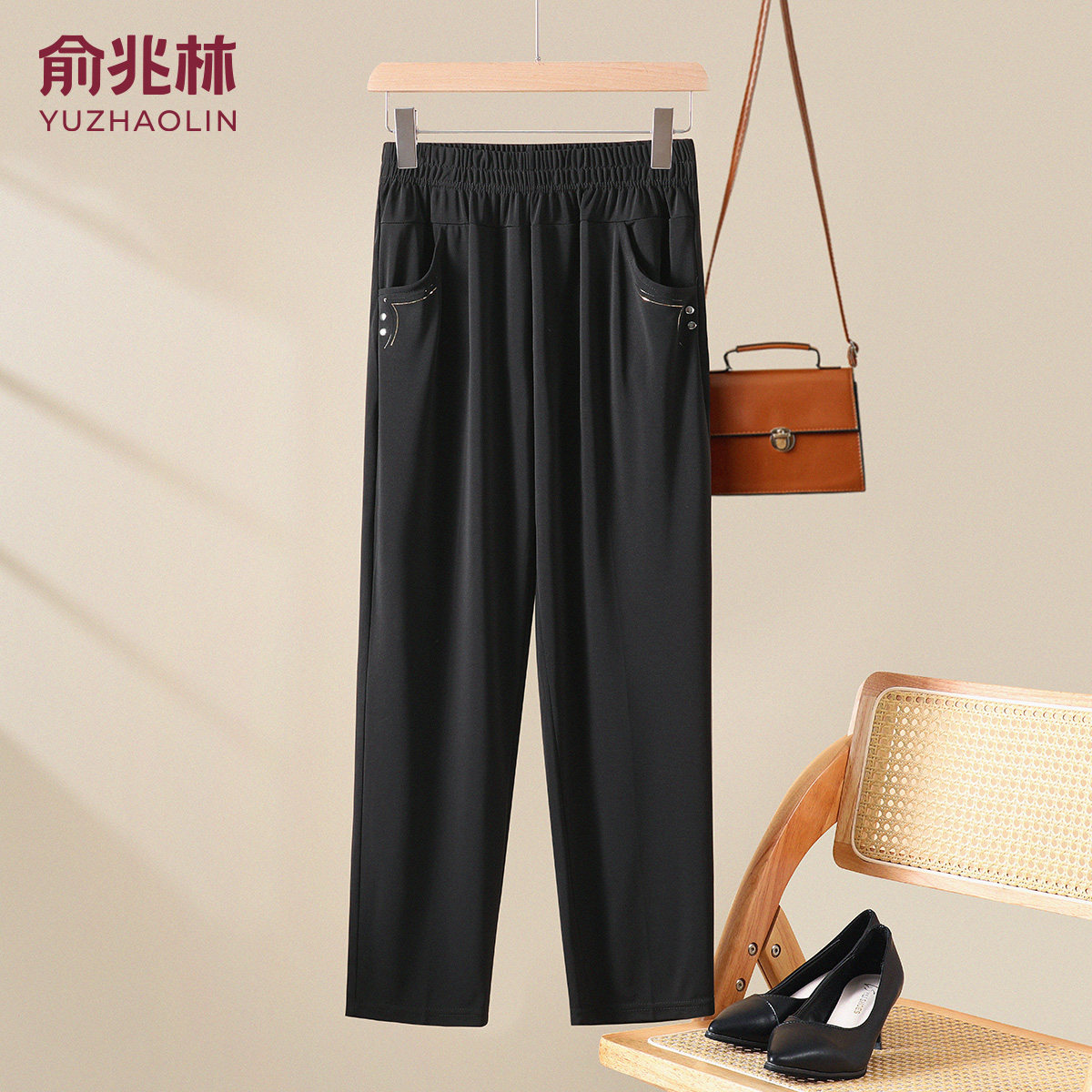 【俞兆林正品】妈妈夏季休闲裤图片