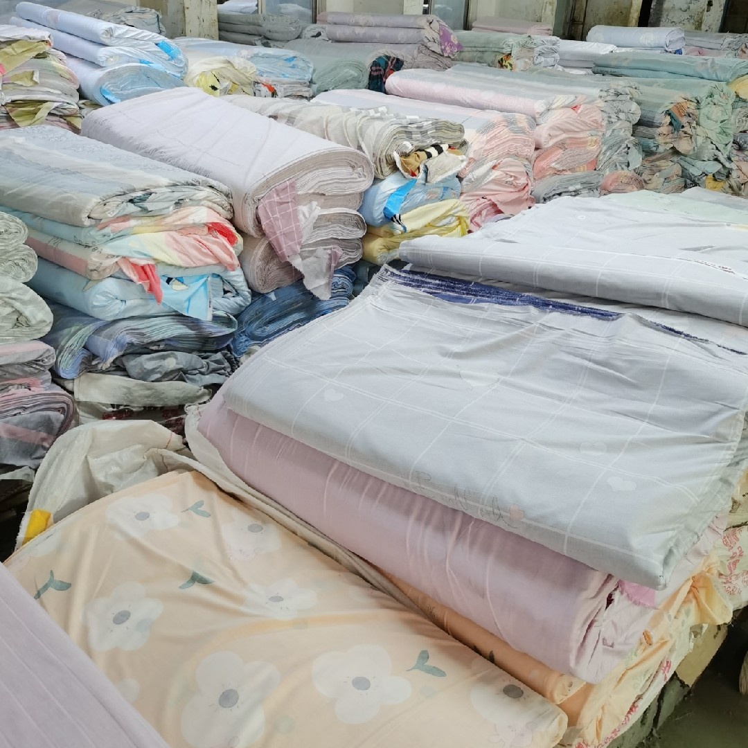 新疆长绒棉清仓处理加厚纯棉斜纹布料加工订做床单被套床笠四件套