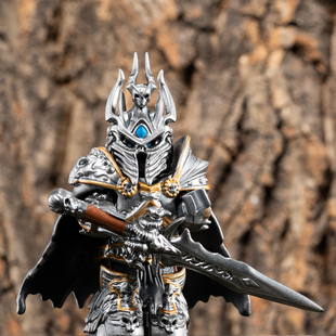 魔兽争霸游戏周边GP201巫妖王阿尔萨斯霜之哀伤moc积木人仔玩具