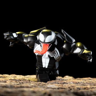 第三方超可动毒液屠杀暴乱血清MOC拼装积木人仔玩具AF321