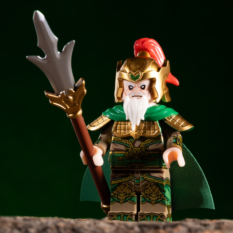 三国关羽关平银屏马良廖化第三方拼装积木人仔玩具20365