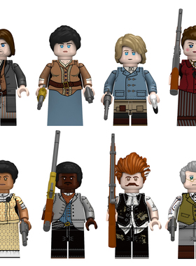 兼容乐高国产荒野大镖客大表哥2亚瑟摩根拼装积木人仔玩具N409