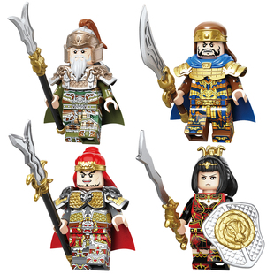 适用乐高中古三国张苞星彩程普潘璋第三方拼装积木人仔玩具20377