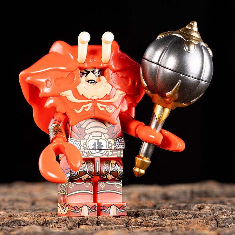 西游记神话虾兵蟹将士兵MOC第三方拼装积木人仔玩具30319