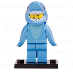 PG927鲨鱼人抽抽乐第15季 拼插积木人仔塑料玩具男孩礼物