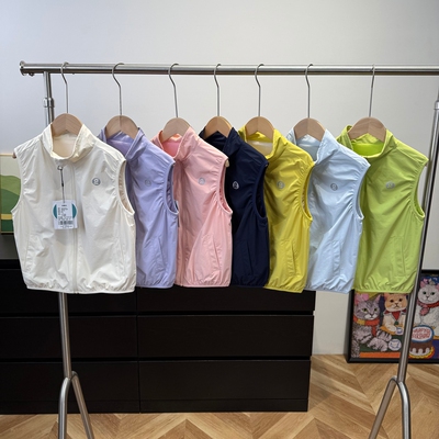 26春季新款立领儿童马甲男童女童糖果色防风背心8106