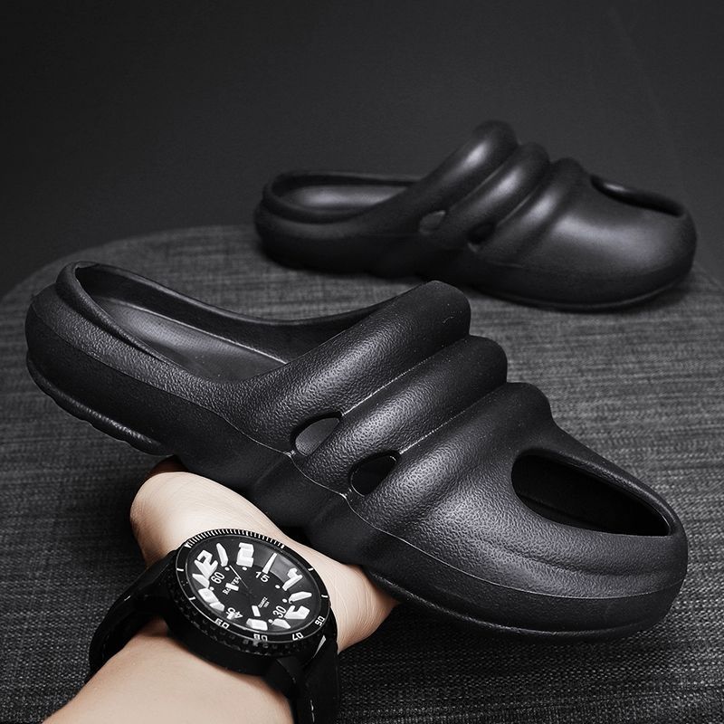 拖鞋男款2025新款夏季高级感外穿运动防滑厚底凉拖鞋男款情侣