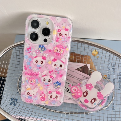 苹果格纹甜心吉imd磁吸手机壳