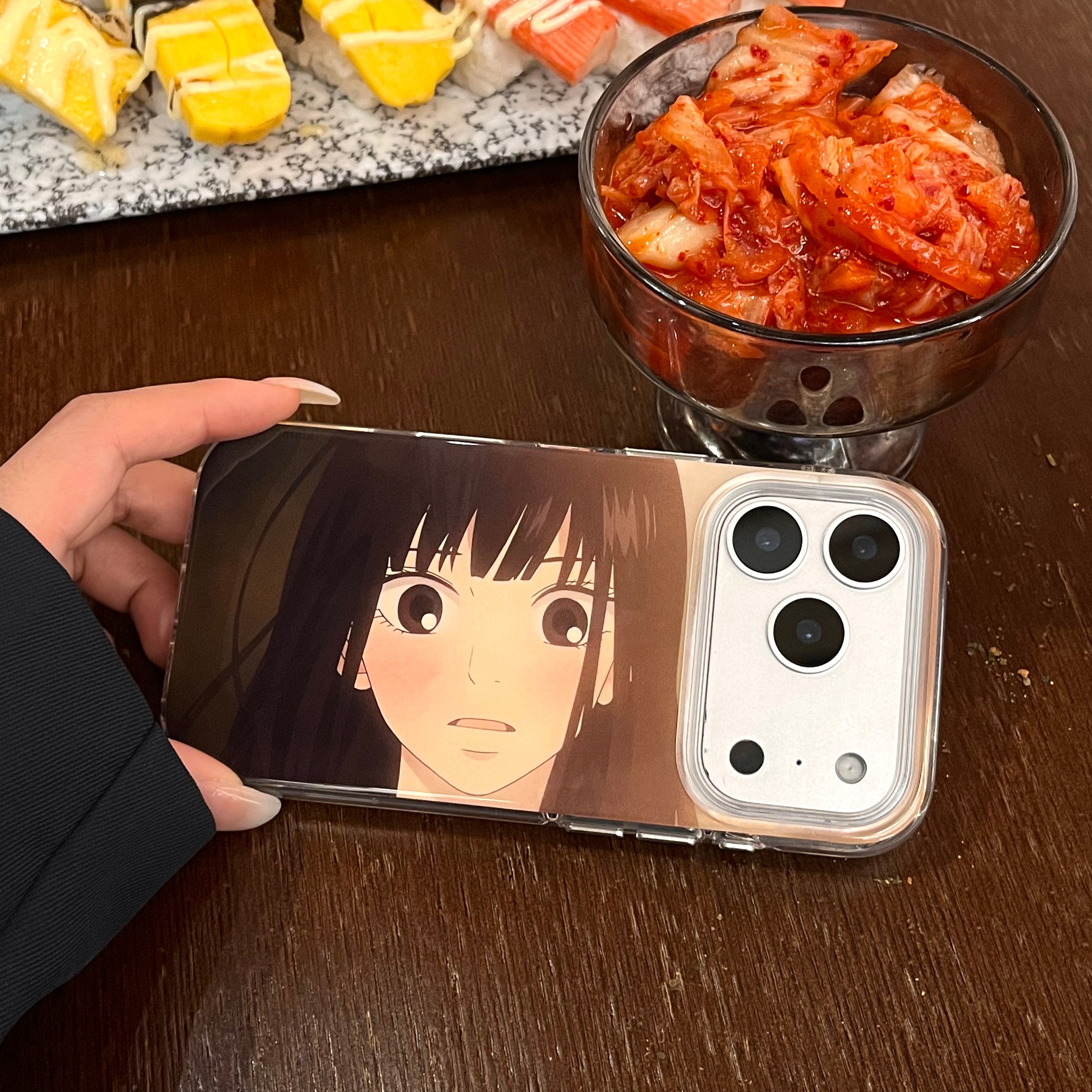 可爱动漫横屏大眼黑沼爽子手机壳